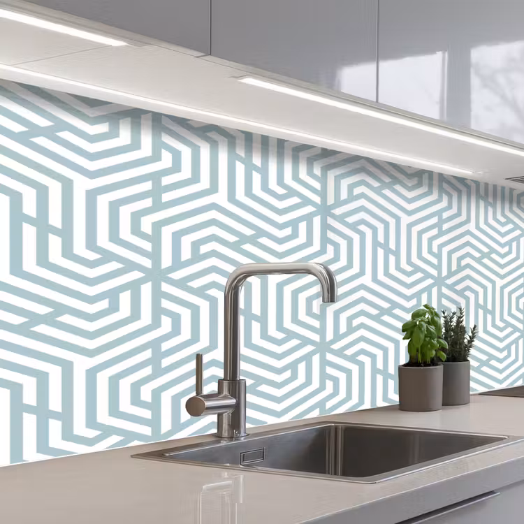 Keuken achterwand - Patronen - Abstract - Driehoek - Geometrie — 2