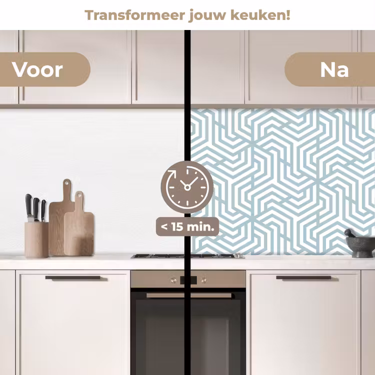 Keuken achterwand - Patronen - Abstract - Driehoek - Geometrie — 3