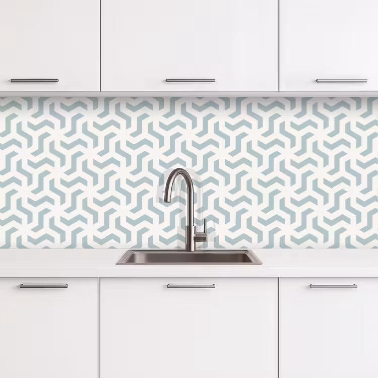 Keuken achterwand - Patronen - Abstract - Groen - Geometrie — 4