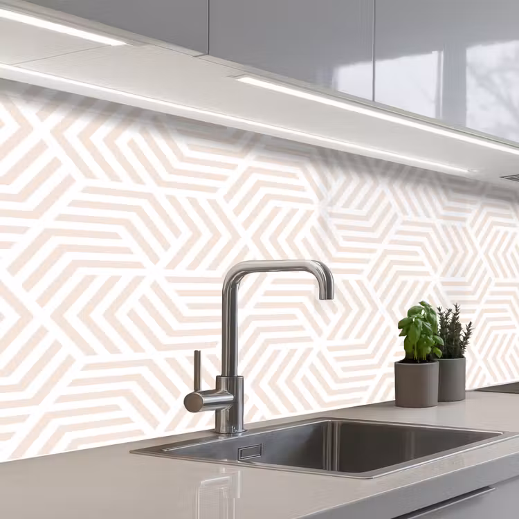 Keuken achterwand - Patroon - Geometrie - Design - Pastel — 2