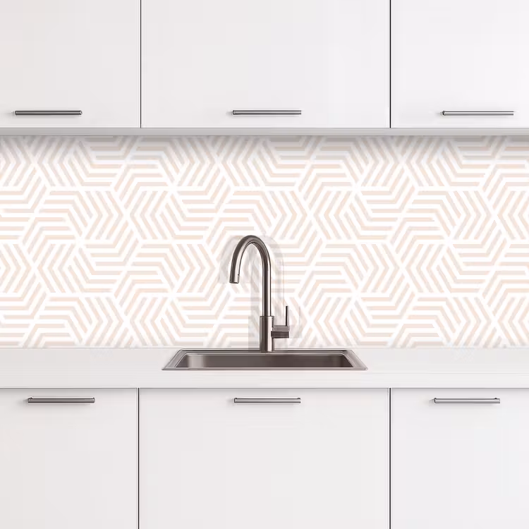 Keuken achterwand - Patroon - Geometrie - Design - Pastel — 4