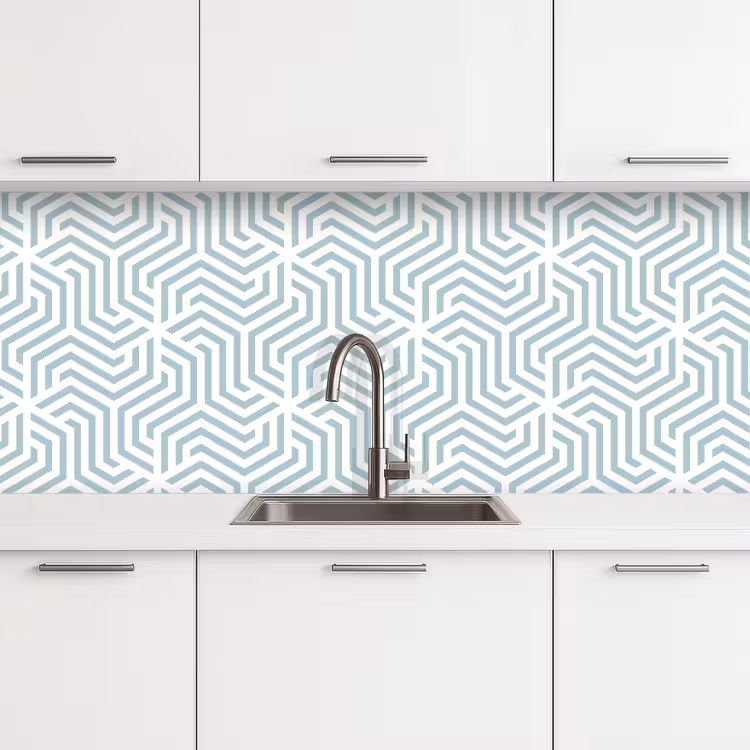 Keuken achterwand - Patroon - Lijn - Design - Groen — 4