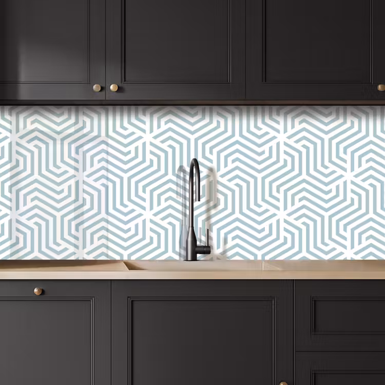 Keuken achterwand - Patroon - Lijn - Design - Groen — 6