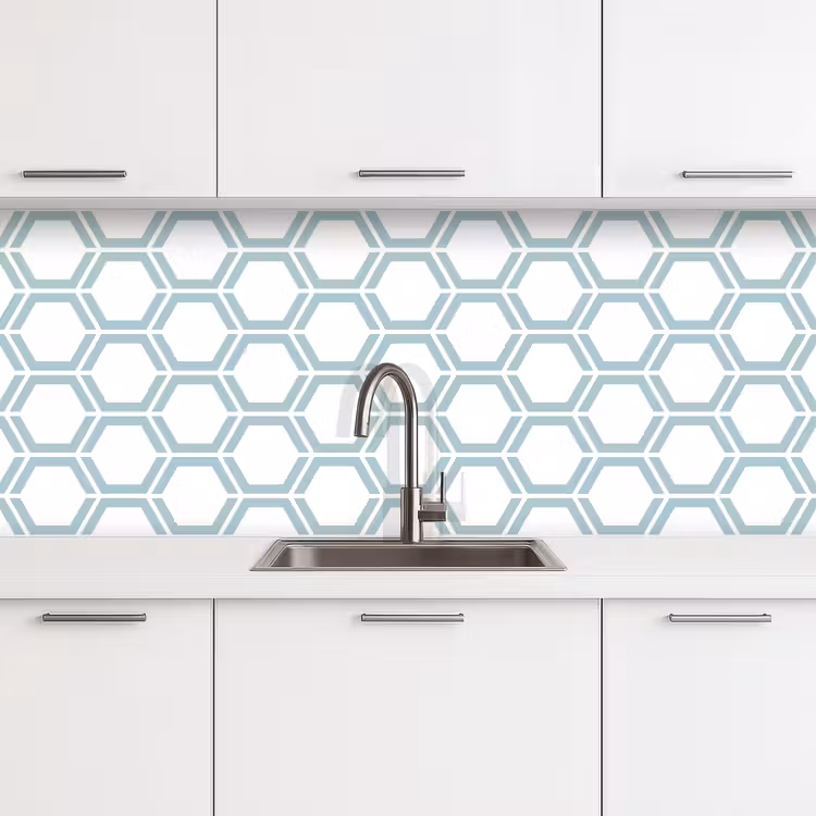Keuken achterwand - Patroon - Lijn - Design - Hexagon — 4
