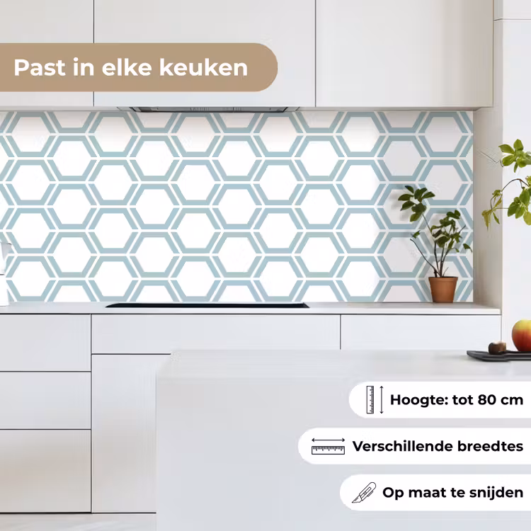 Keuken achterwand - Patroon - Lijn - Design - Hexagon — 7