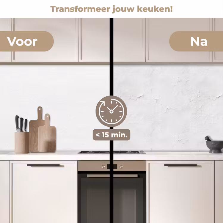 Keuken achterwand - Pleisterlaag - Verf - Wit - Beschadigd — 3