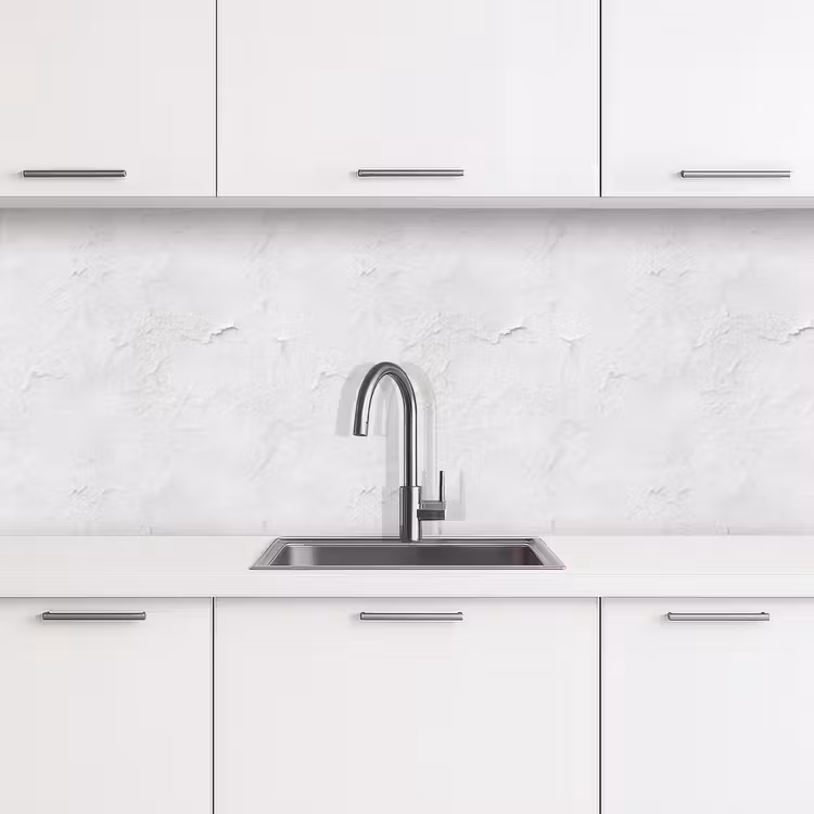 Keuken achterwand - Pleisterlaag - Verf - Wit - Beschadigd — 4