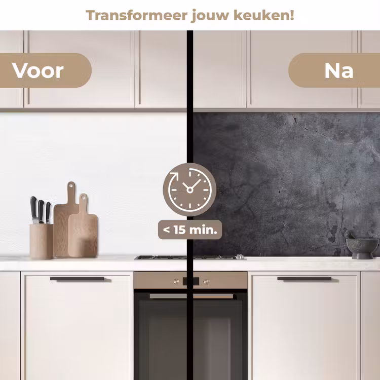 Keuken achterwand - Schaduwspel op Beton — 2