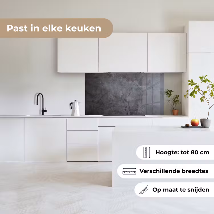 Keuken achterwand - Schaduwspel op Beton — 6