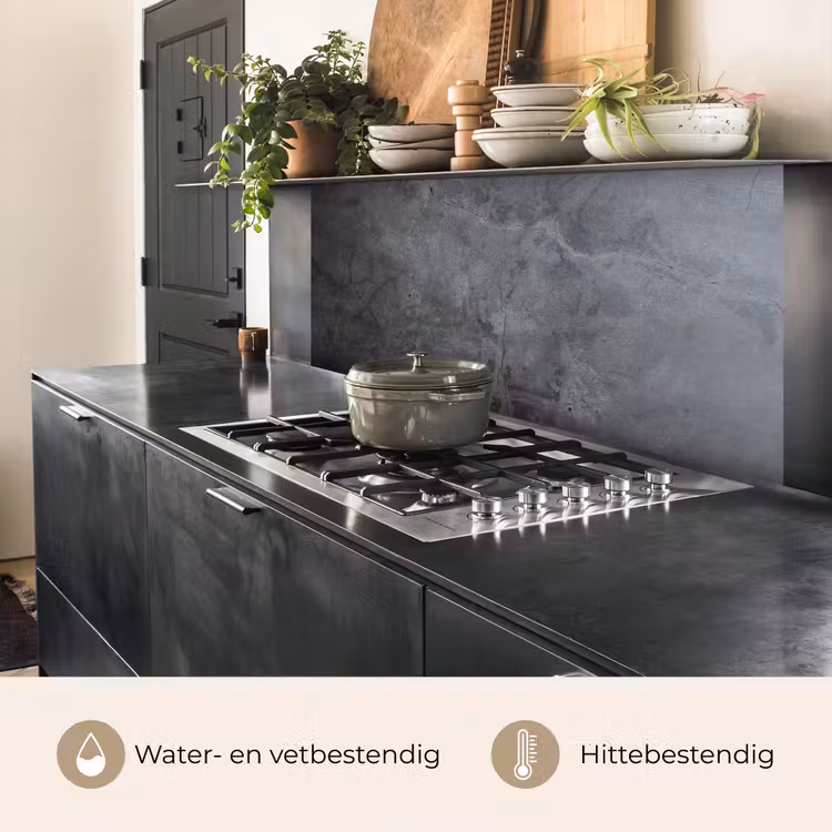 Keuken achterwand - Schaduwspel op Beton — 7