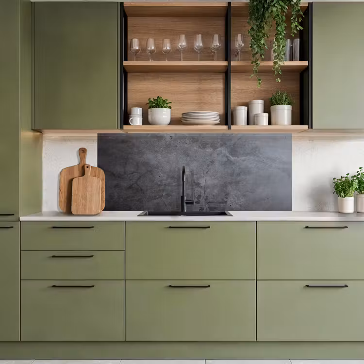 Keuken achterwand - Schaduwspel op Beton — 8