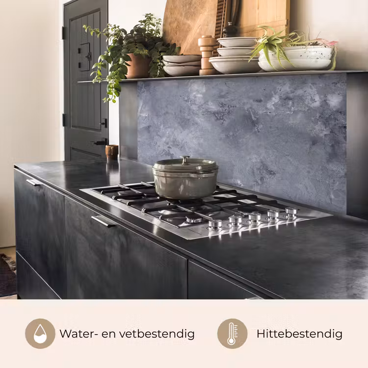Keuken achterwand - Wolken van Beton — 7