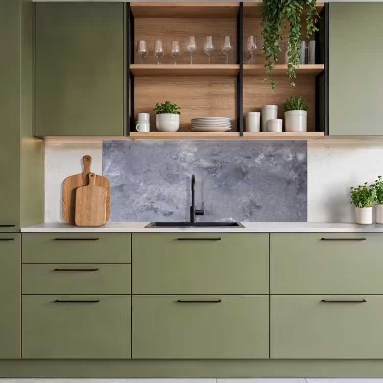 Keuken achterwand - Wolken van Beton — 8