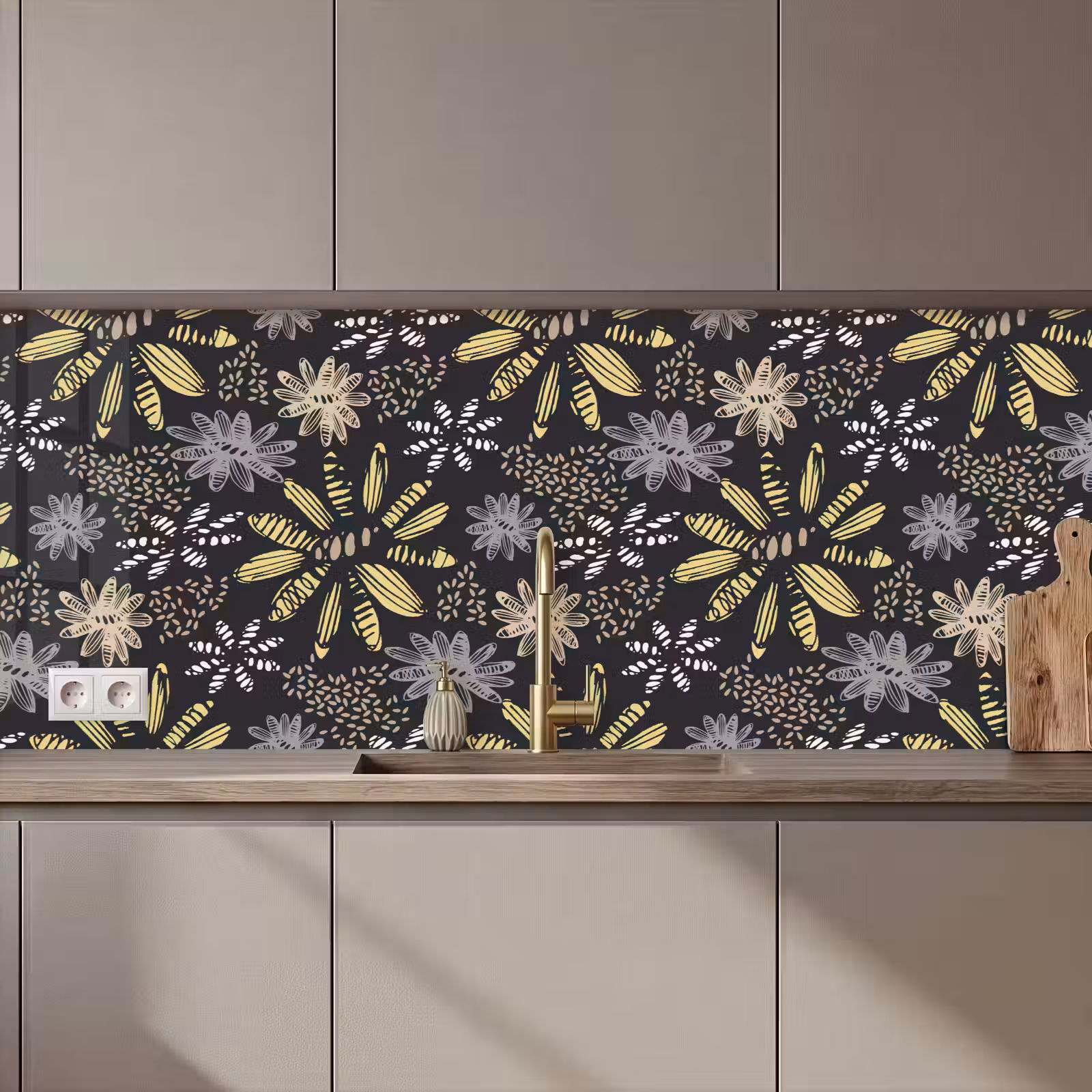 Keuken achterwand - Abstract - Bloemen - Patronen — 1
