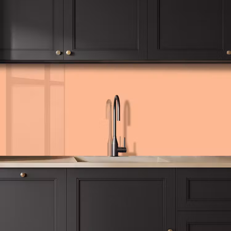 Keuken achterwand - Abrikoos - Roze - Pastel - Effen - Kleur — 6