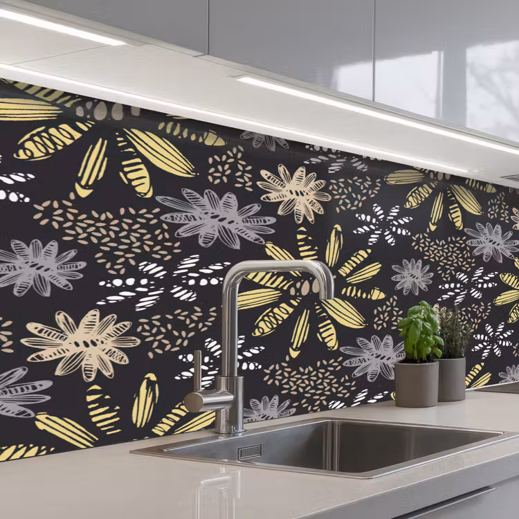 Keuken achterwand - Abstract - Bloemen - Patronen — 2