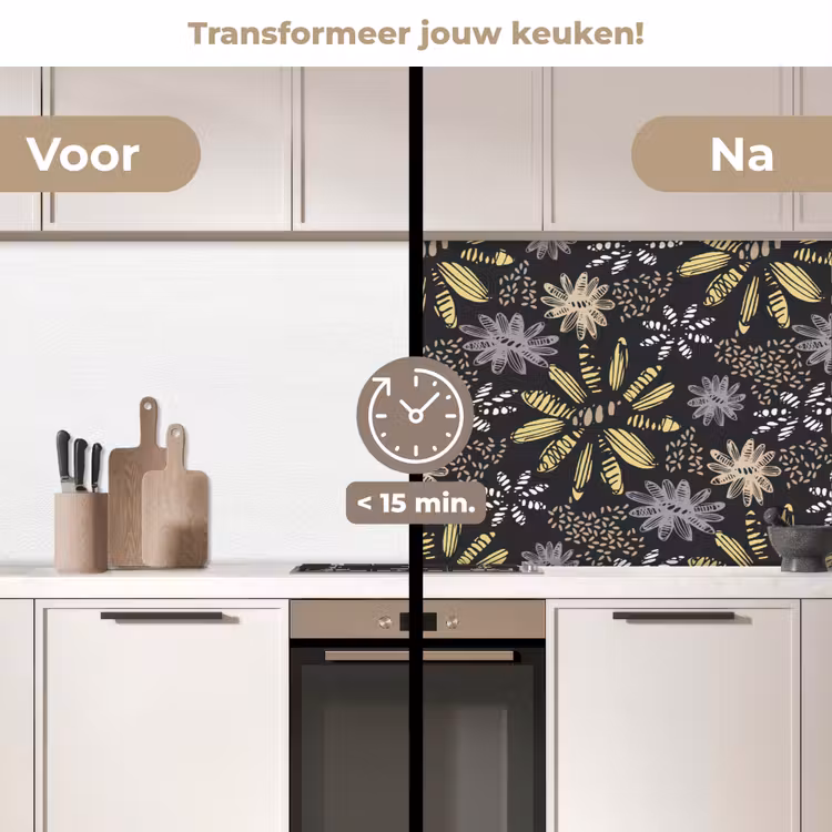 Keuken achterwand - Abstract - Bloemen - Patronen — 3