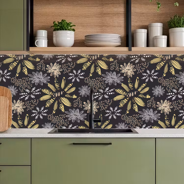 Keuken achterwand - Abstract - Bloemen - Patronen — 8
