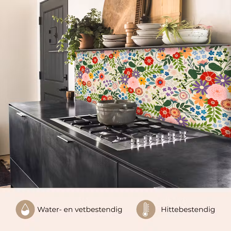Keuken achterwand - Bladeren - Bloemen - Design — 5