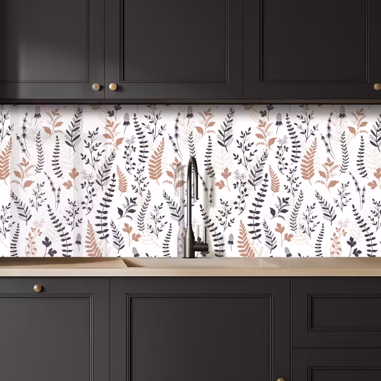 Keuken achterwand - Bladeren - Bloemen - Design — 6