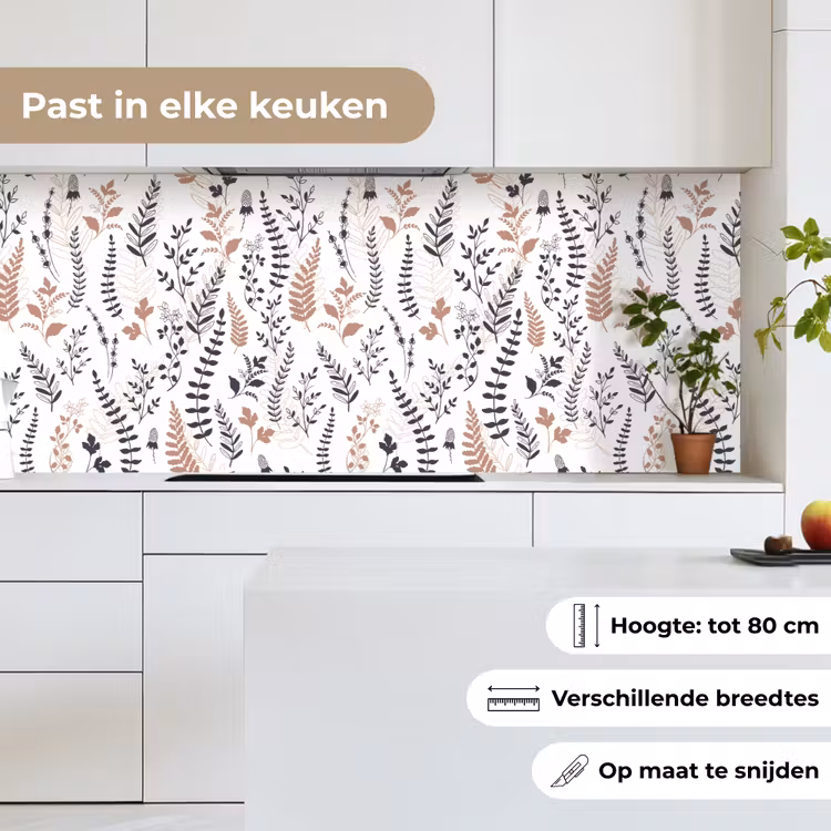 Keuken achterwand - Bladeren - Bloemen - Design — 7