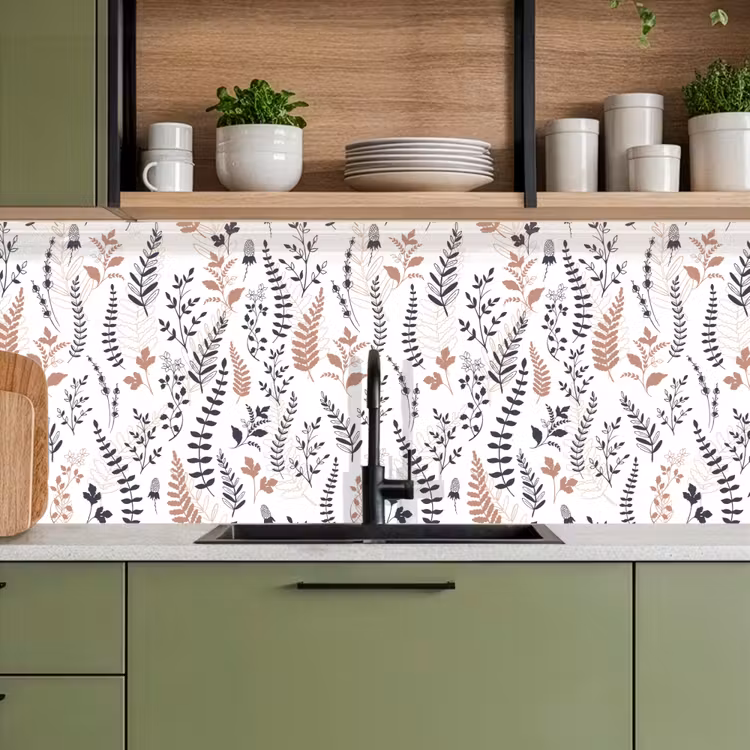 Keuken achterwand - Bladeren - Bloemen - Design — 8