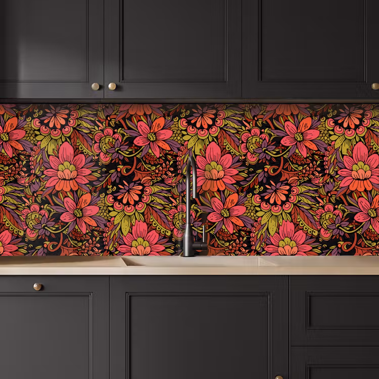 Keuken achterwand - Bloemen - Bladeren - Design — 6