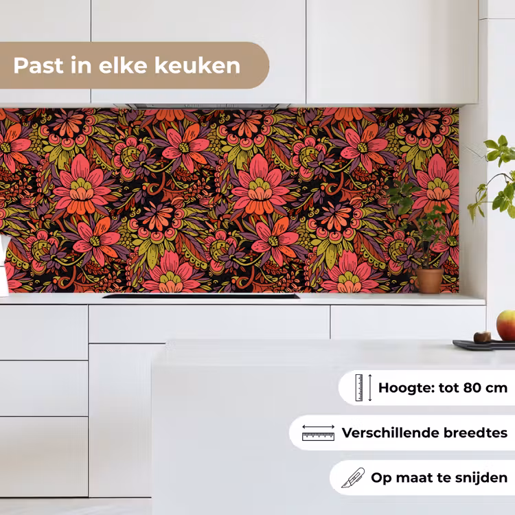 Keuken achterwand - Bloemen - Bladeren - Design — 7