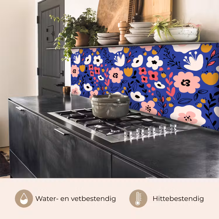 Keuken achterwand - Bloemen - Bladeren - Patronen — 5