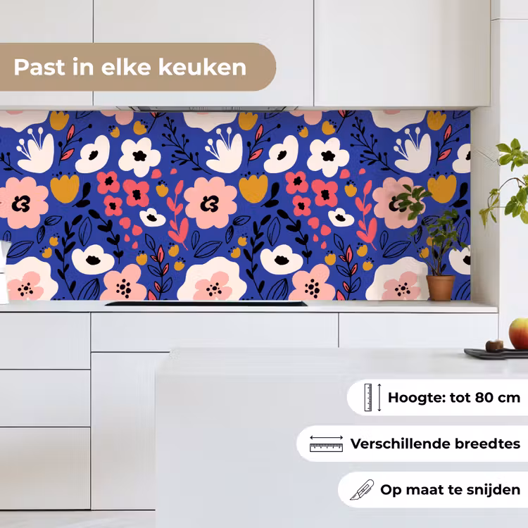 Keuken achterwand - Bloemen - Bladeren - Patronen — 7