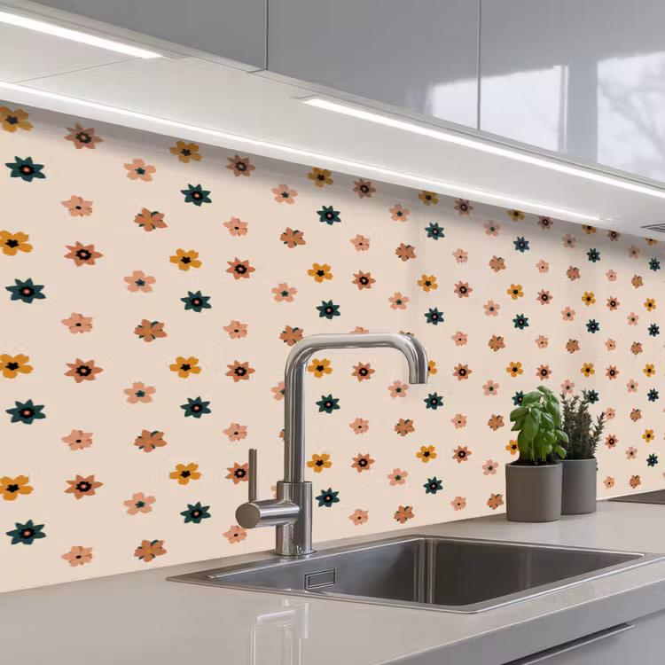 Keuken achterwand - Bloemen - Patronen - Stippen — 2