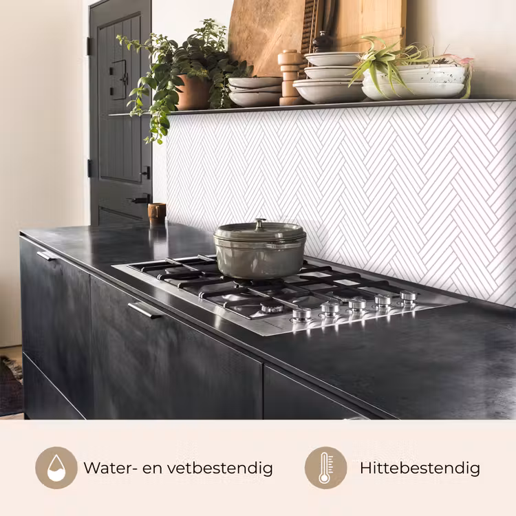 Keuken achterwand - Grafisch - Patroon - Modern - Geweven — 5