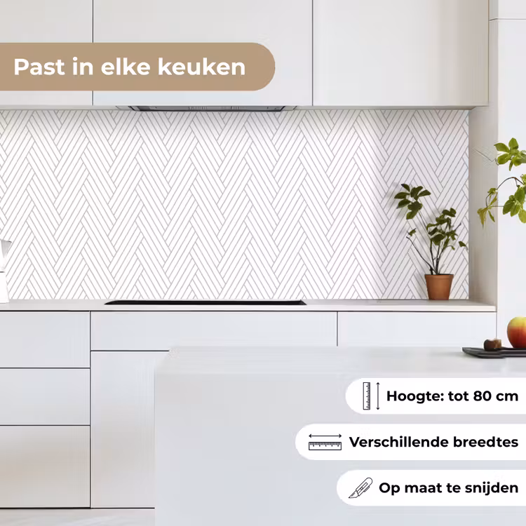 Keuken achterwand - Grafisch - Patroon - Modern - Geweven — 7