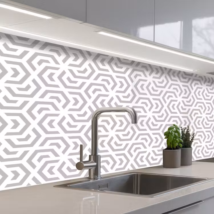 Keuken achterwand - Grafisch - Patroon - Modern - Hexagon — 2
