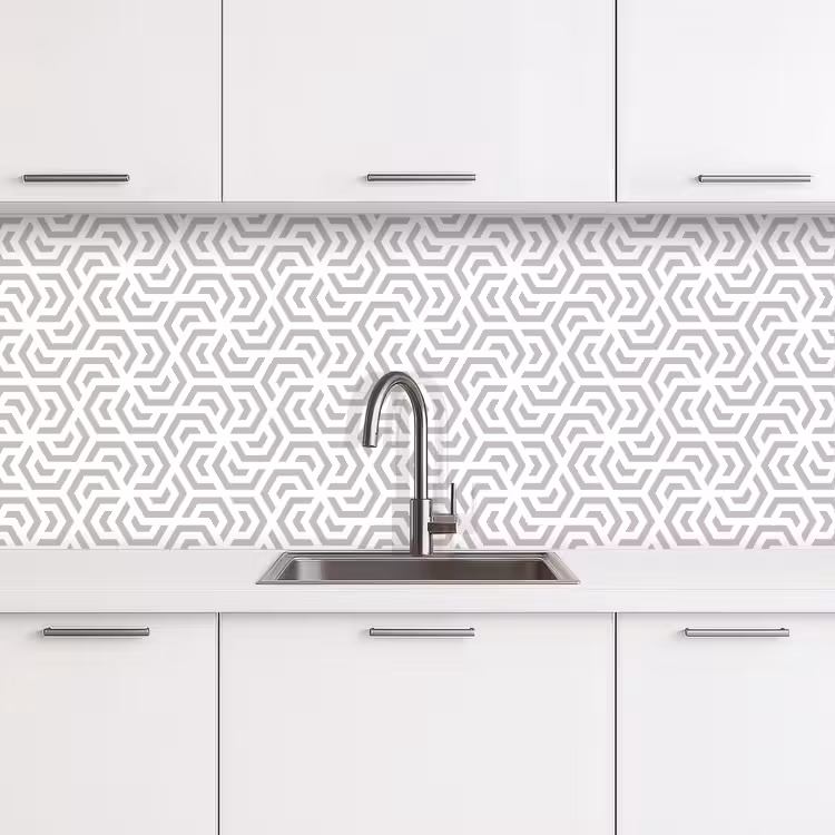 Keuken achterwand - Grafisch - Patroon - Modern - Hexagon — 4