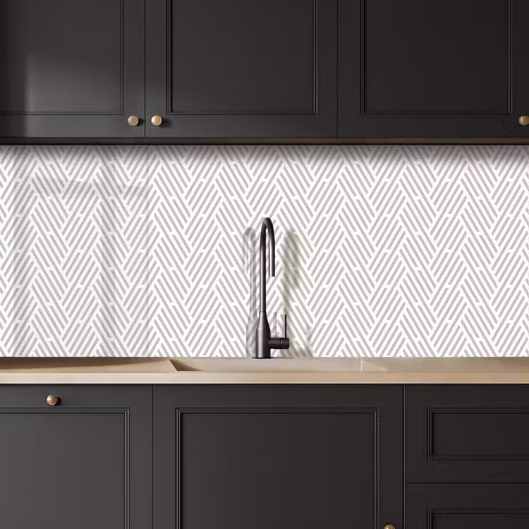 Keuken achterwand - Grafisch - Patroon - Modern - Strepen — 6