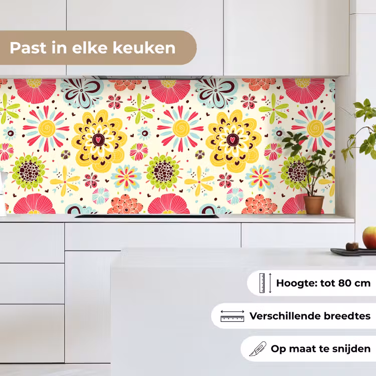 Keuken achterwand - Hart - Bloemen - Patronen — 7