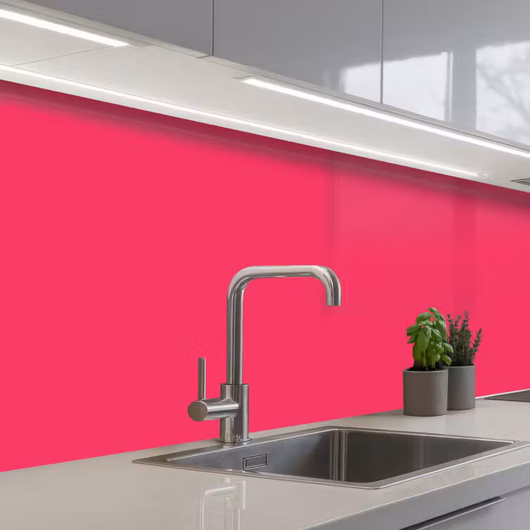 Keuken achterwand - Karmijn - Kleuren - Palet - Roze — 2