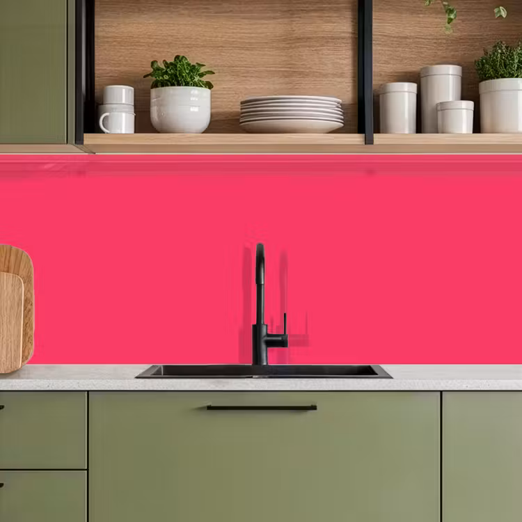 Keuken achterwand - Karmijn - Kleuren - Palet - Roze — 8