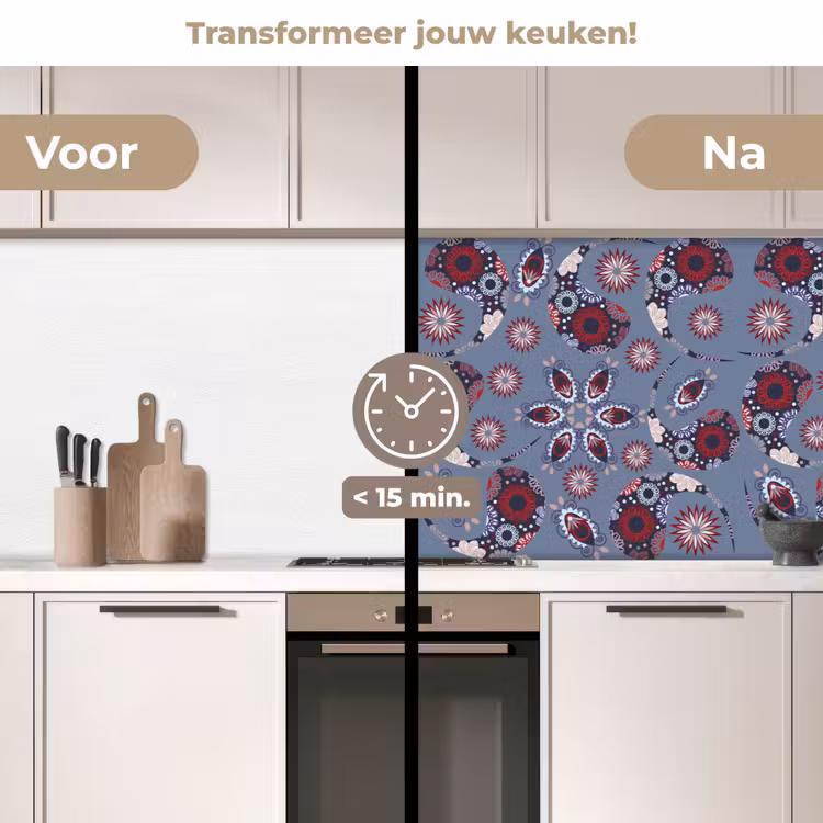 Keuken achterwand - Paisley - Bloemen - Patronen — 3