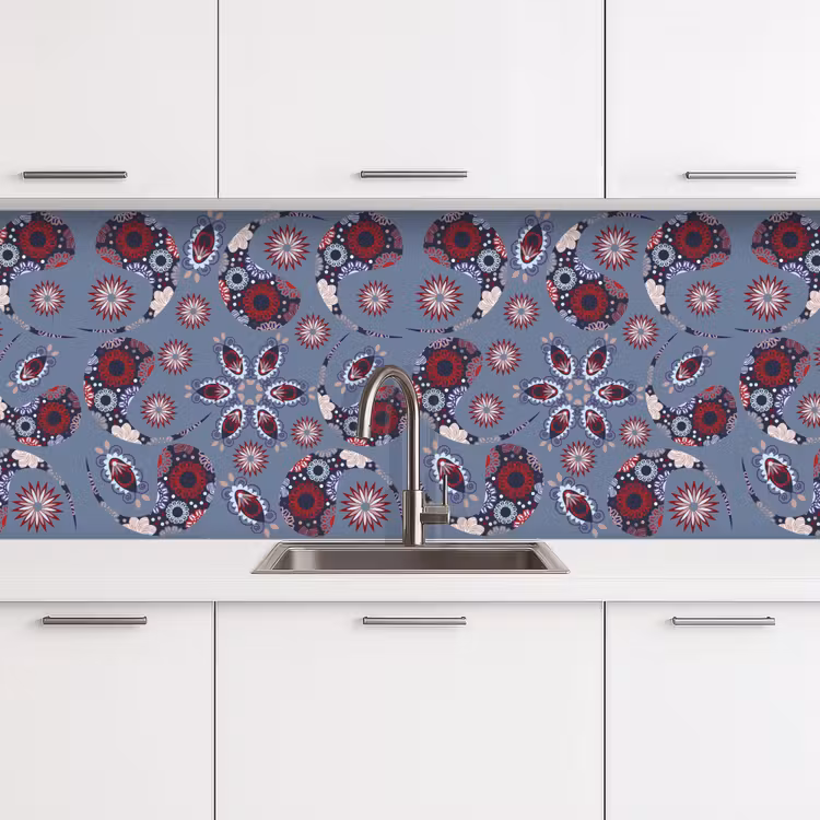 Keuken achterwand - Paisley - Bloemen - Patronen — 4