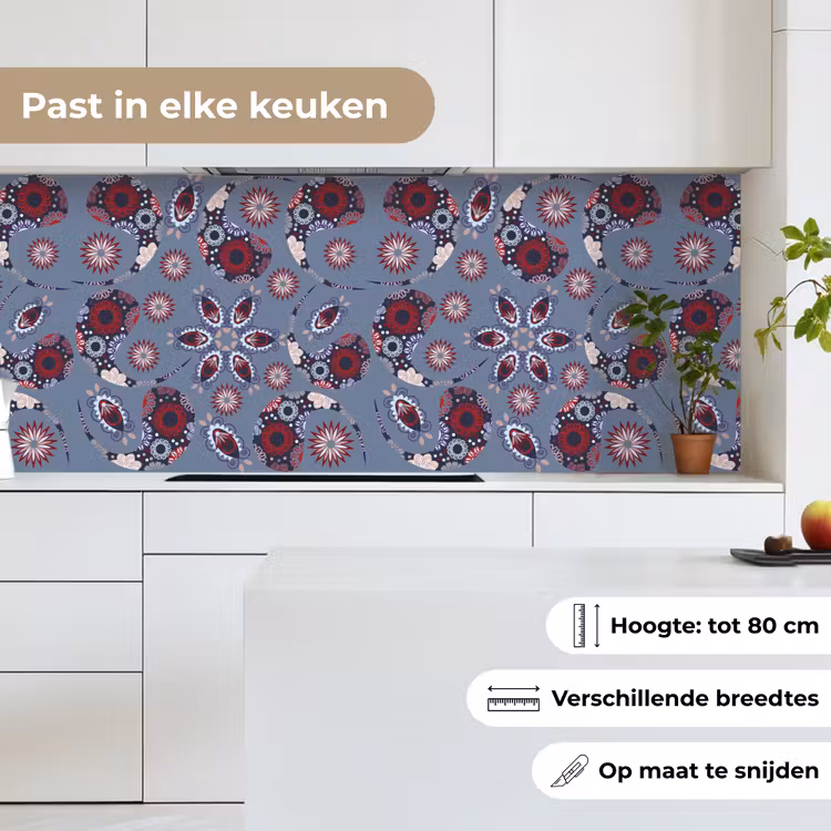 Keuken achterwand - Paisley - Bloemen - Patronen — 7