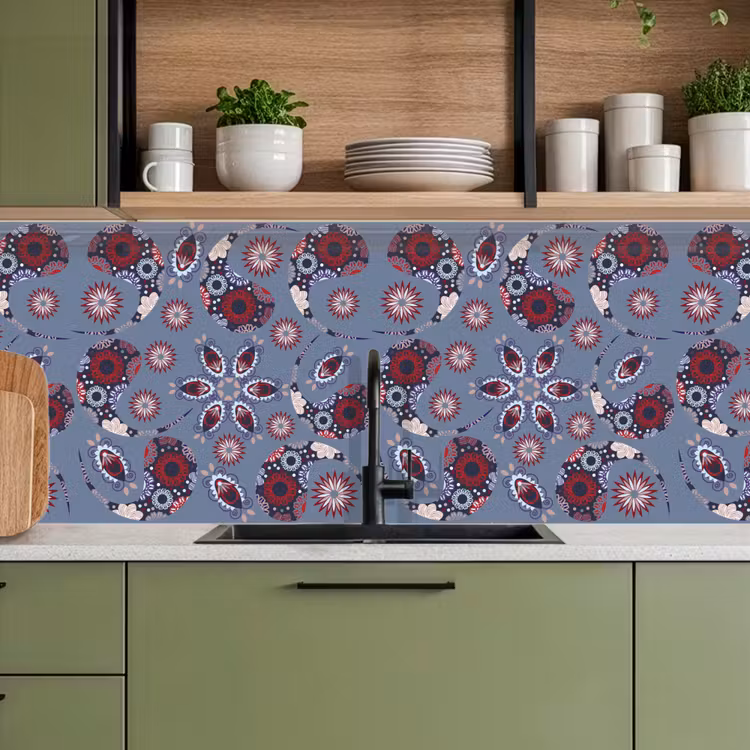 Keuken achterwand - Paisley - Bloemen - Patronen — 8