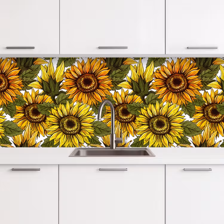 Keuken achterwand - Zonnebloem - Vintage - Design — 4