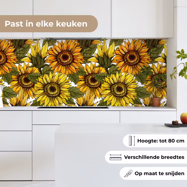 Keuken achterwand - Zonnebloem - Vintage - Design — 7