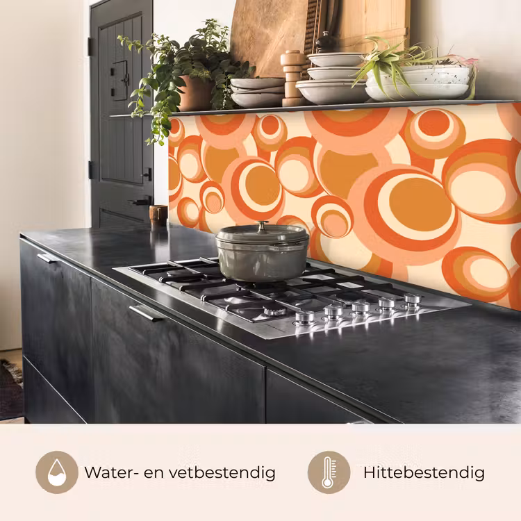 Keuken achterwand - Cirkel - Retro - Patroon — 5