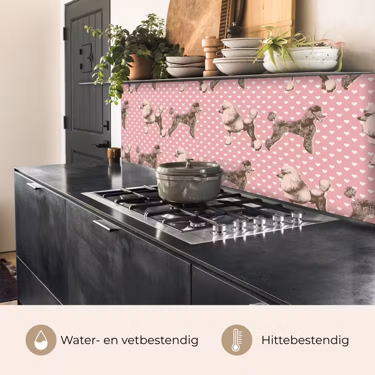 Keuken achterwand - Hart - Poedel - Patroon — 5