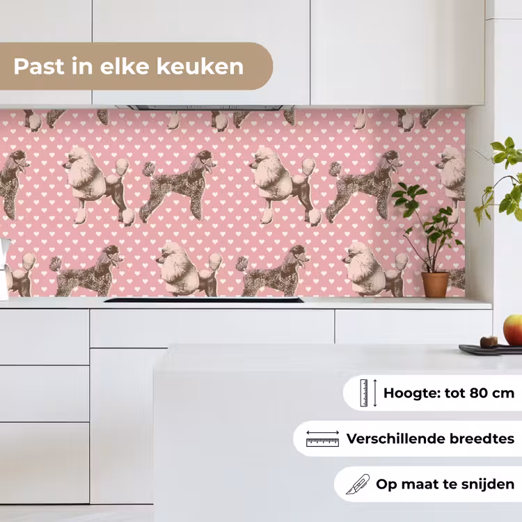Keuken achterwand - Hart - Poedel - Patroon — 7
