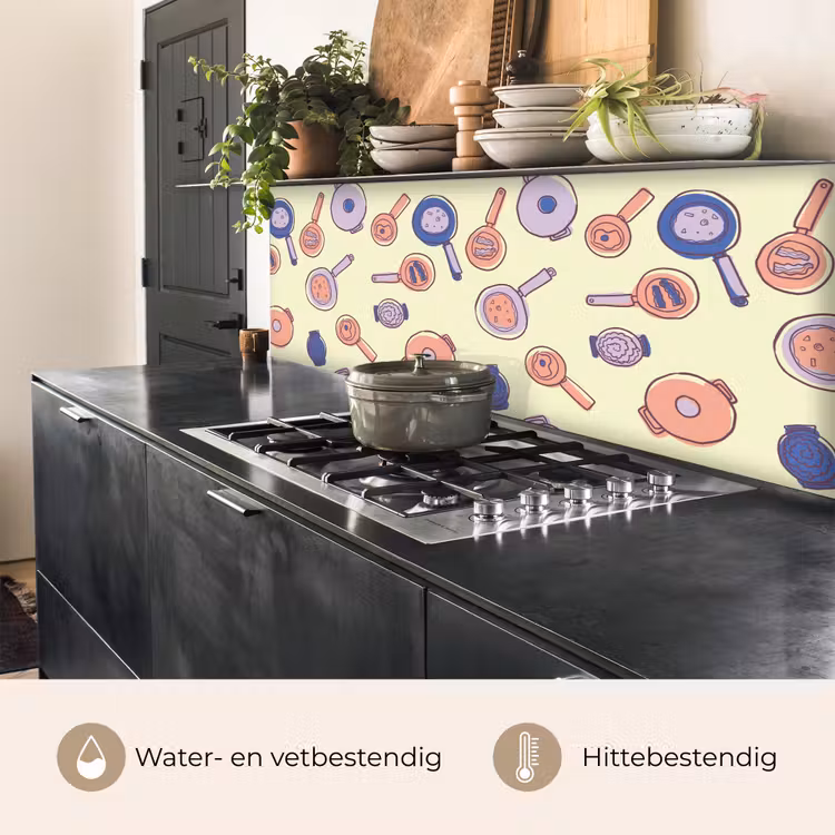 Keuken achterwand - Pan - Jaren 50 - Patroon — 5