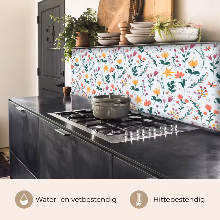 Keuken achterwand - Patronen - Bloemen - Bladeren — 5
